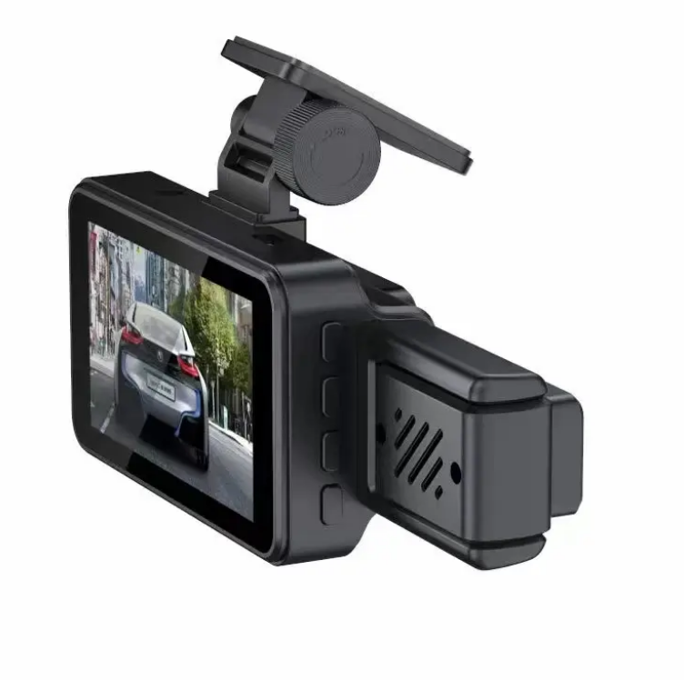 360 Parking Recorder Dash Cam with 4K Front & 1080P Rear, IPS Screen, Three Lens
