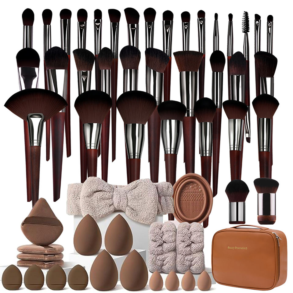 Professional Vegan Makeup Brush Set – High Quality Luxury Eye, Concealer & Eyeliner Brushes with Private Label Customization