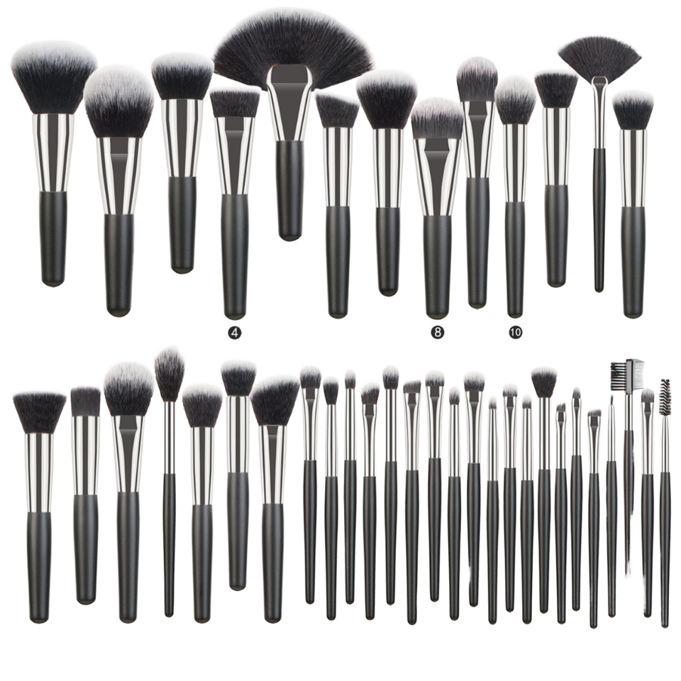 ORANGLES High Quality Flat Fan Makeup Brush Set – Eyeliner, Lip Balm & Eyebrow Pencil Brushes (Professional 5‑Piece Cosmetic Tools) - high resolution display - exposing craftsmanship - Image 2 of 2 | built for everyone | High Quality Flat Fan Makeup Brush Set – Eyeliner, Lip Balm & Eyebrow Pencil Brushes (Professional 5‑Piece Cosmetic Tools) for sale Georgia | Free Shipping ORANGLES