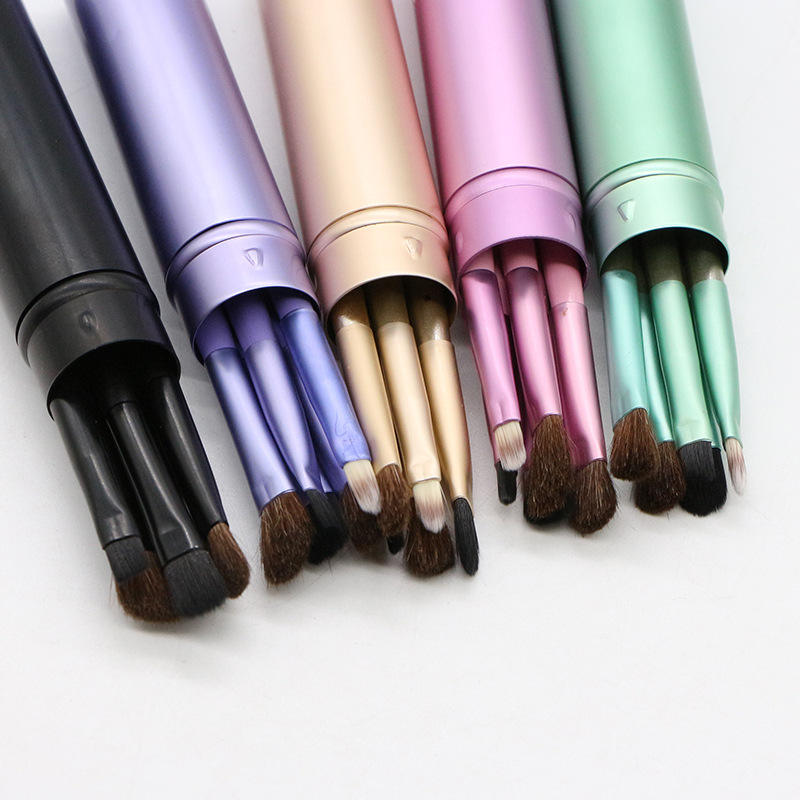5‑Piece Professional Mini Eye Makeup Brush Set – Smudge, Eyeshadow, Eyeliner, Eyebrow & Lip Travel Brushes