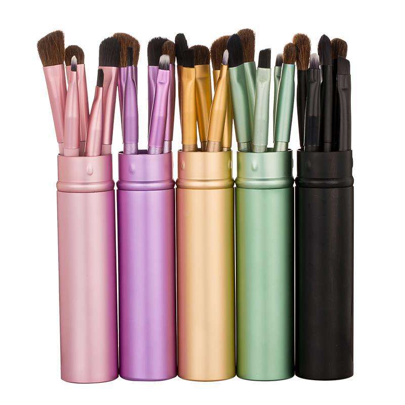 ORANGLES 5‑Piece Professional Mini Eye Makeup Brush Set – Smudge, Eyeshadow, Eyeliner, Eyebrow & Lip Travel Brushes - high resolution display - exposing craftsmanship - Image 2 of 2 | built for everyone | 5‑Piece Professional Mini Eye Makeup Brush Set – Smudge, Eyeshadow, Eyeliner, Eyebrow & Lip Travel Brushes for sale Georgia | Free Shipping ORANGLES