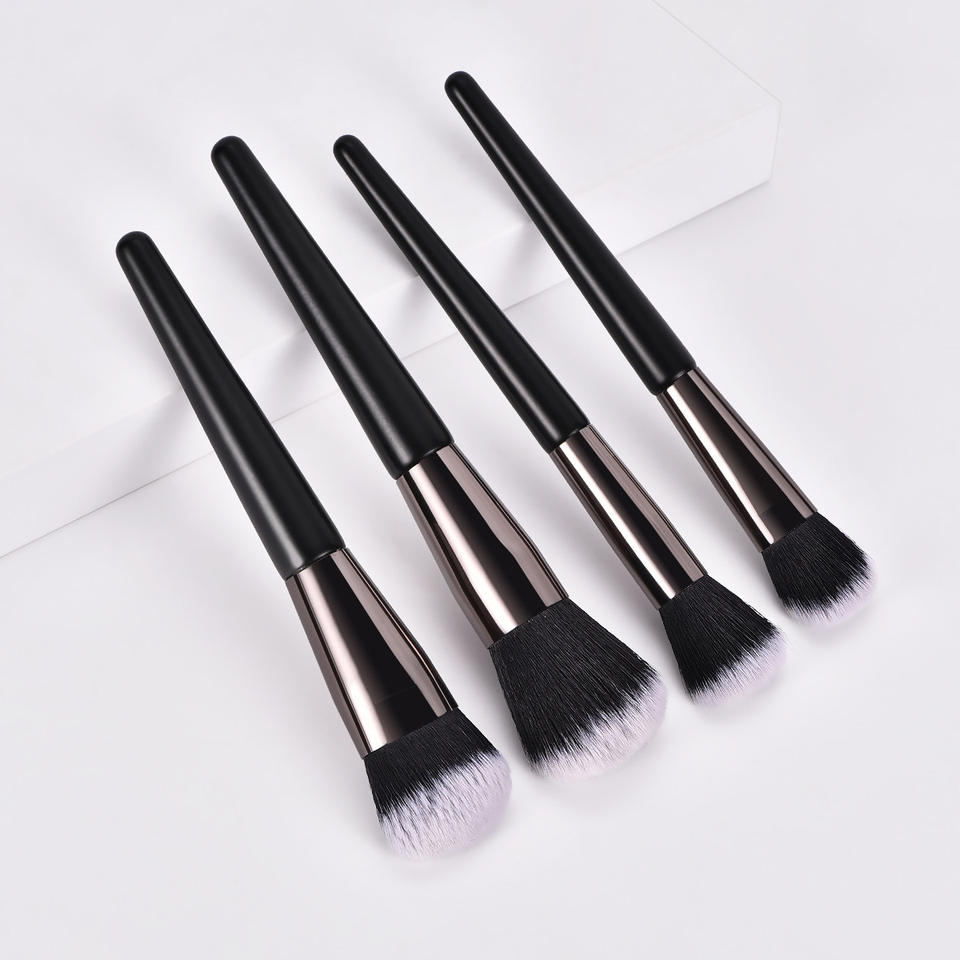 14‑Piece Black Makeup Brush Set – Professional Cosmetic Brushes with Custom Logo Branding
