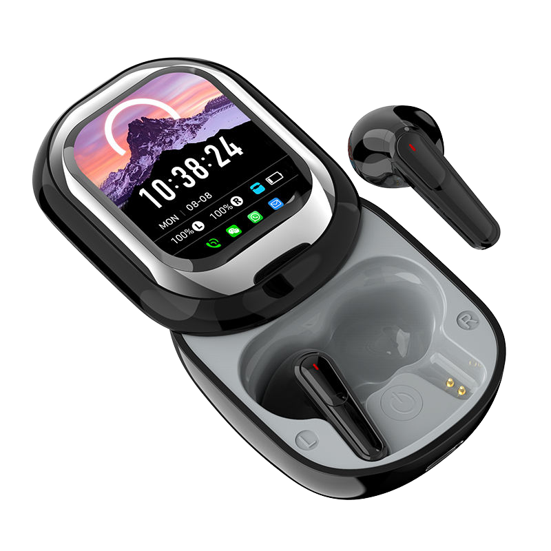 New SE‑ONE ENC TWS Earbuds | HD LCD Touch Screen Wireless Sports Headphones with Call & Message Features