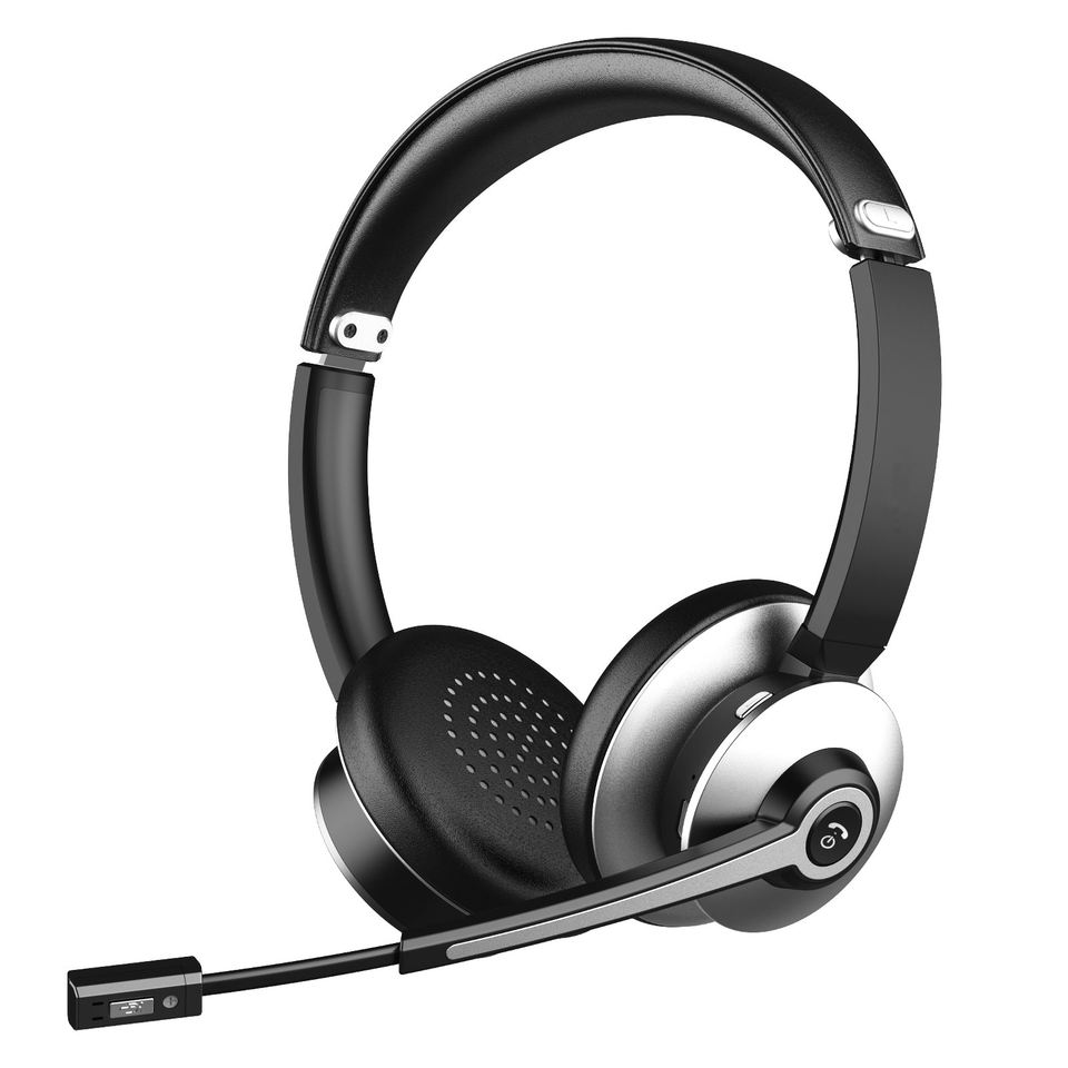 BT‑782 Dual Ear Wireless Business Headset | AI Noise Cancelling Office & Trucker Headphones