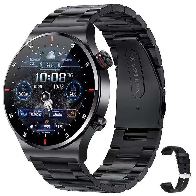 ORANGLES QW33 Round NFC Smartwatch – BT Calling Health Watch with Pedometer, Step Counter, Heart Rate, Blood Pressure & Oxygen Sports Tracker | 2025 Relogio Smartwatch - high resolution display - exposing craftsmanship - Image 2 of 2 | built for everyone | QW33 Round NFC Smartwatch – BT Calling Health Watch with Pedometer, Step Counter, Heart Rate, Blood Pressure & Oxygen Sports Tracker | 2025 Relogio Smartwatch for sale Georgia | Free Shipping ORANGLES