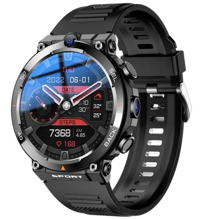 ORANGLES 2024 New Arrival H10 Smart Watch – 4G/5G Android Smartwatch with WiFi, GPS, Dual Camera, Video Call, NFC, 2+16GB & 900mAh Battery - high resolution display - exposing craftsmanship - Image 2 of 2 | built for everyone | 2024 New Arrival H10 Smart Watch – 4G/5G Android Smartwatch with WiFi, GPS, Dual Camera, Video Call, NFC, 2+16GB & 900mAh Battery for sale Georgia | Free Shipping ORANGLES